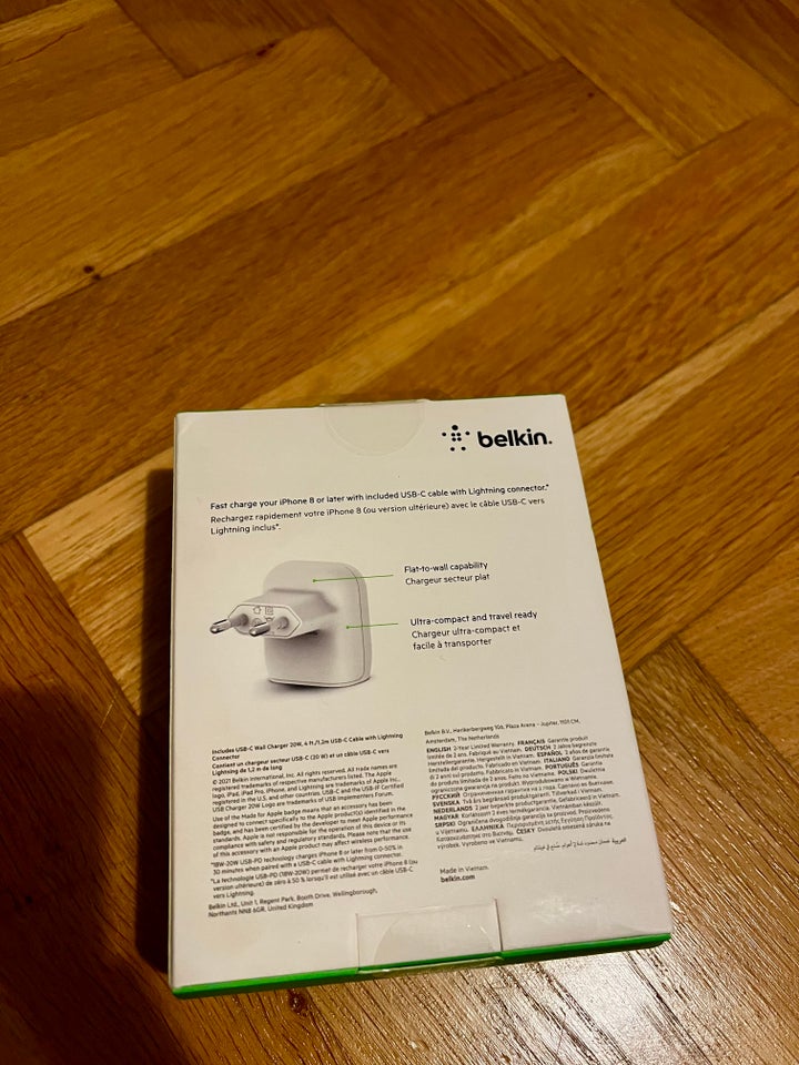 Oplader, t. iPhone, Belkin 20W