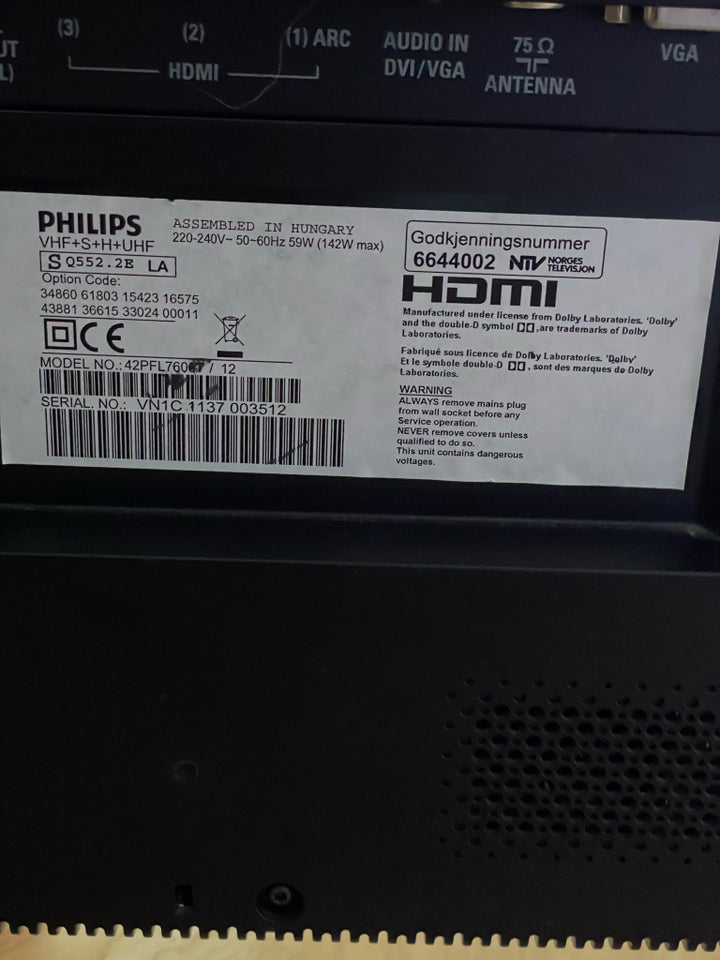 Philips, 42PFL, 42"