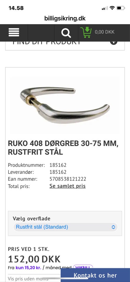 Dørgreb, Ruko