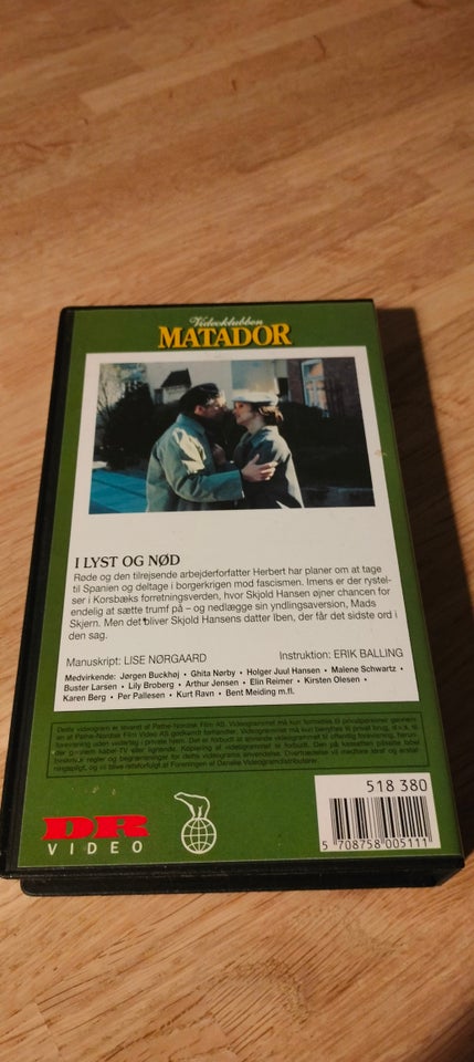 Serie, MATADOR (12), instruktør