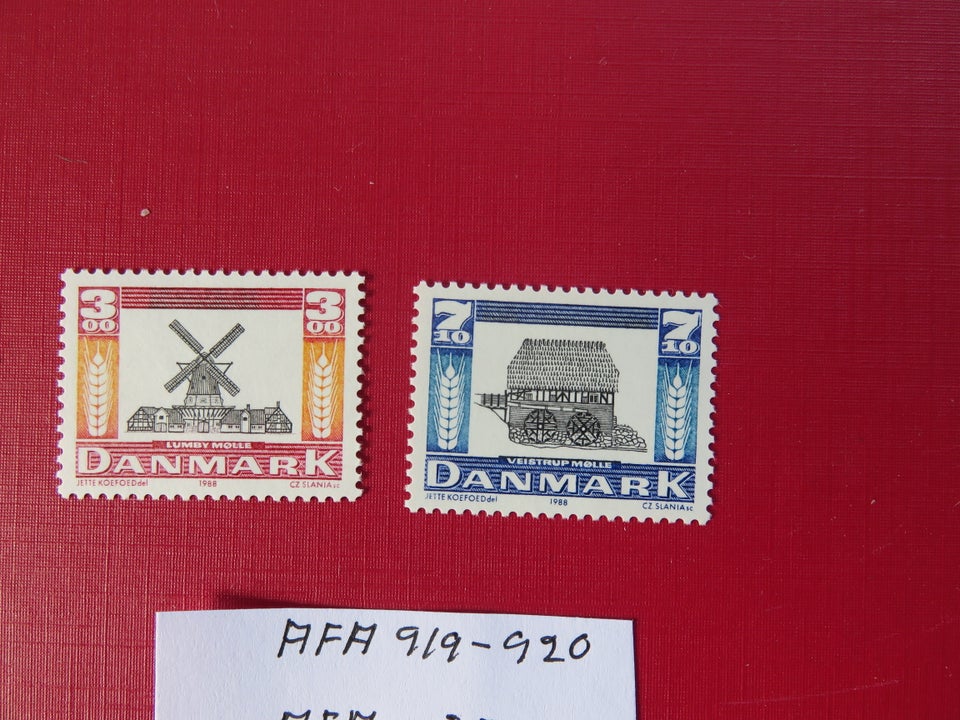 Danmark, postfrisk, AFA 919/920