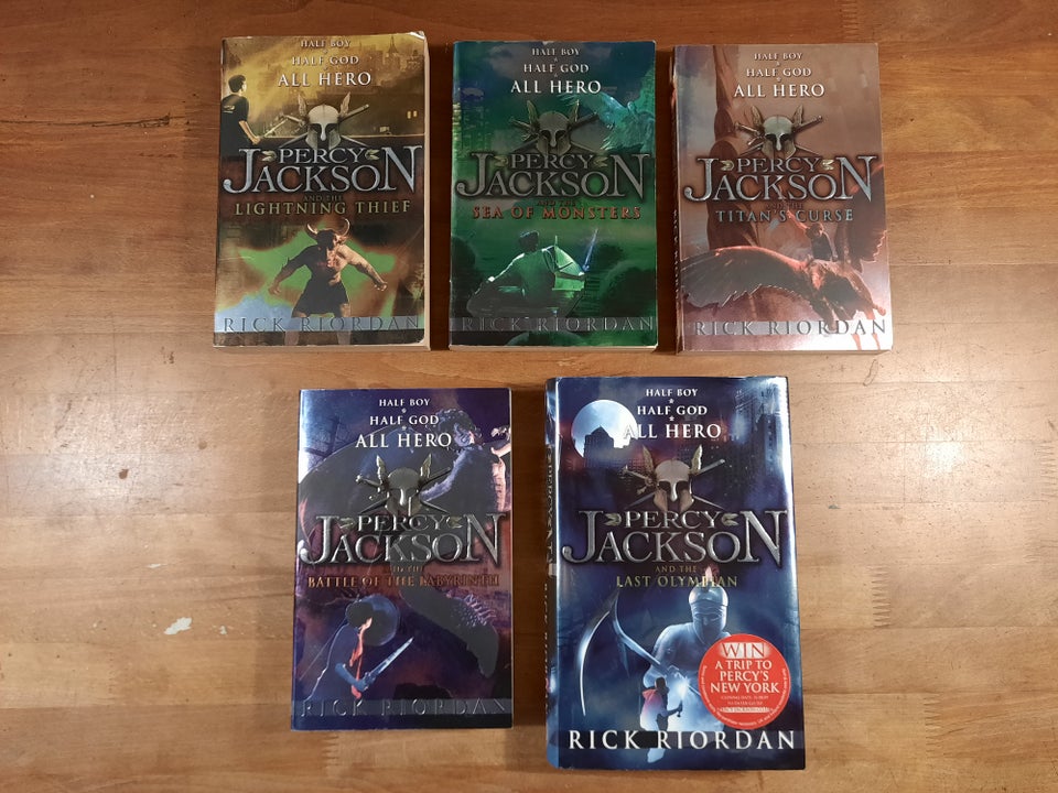 Percy Jackson 1-5 (på engelsk),