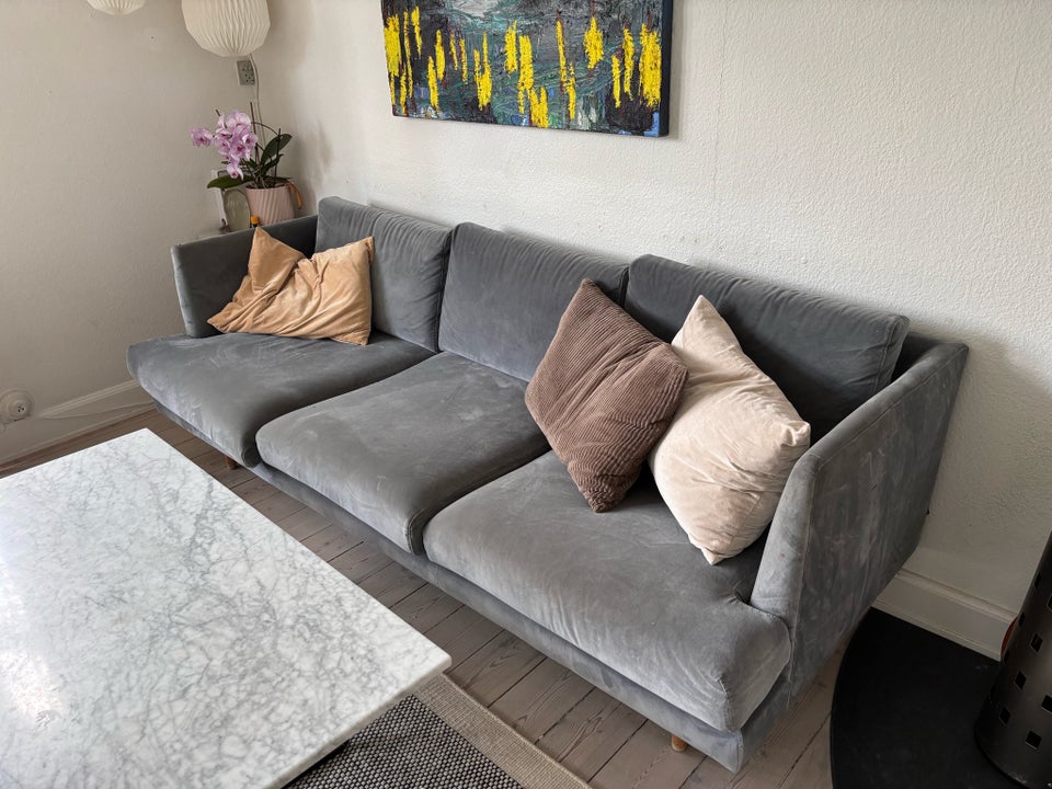 Sofa velour 3 pers