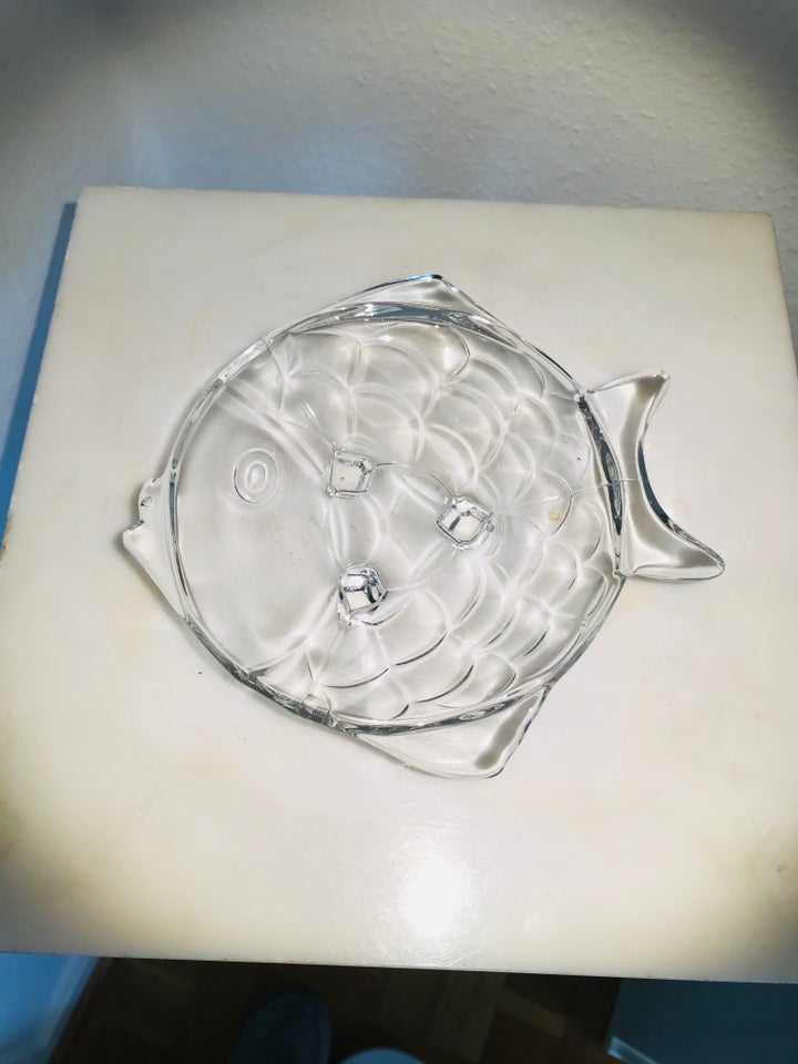Glas Fiskeskål skål glasskål / fad