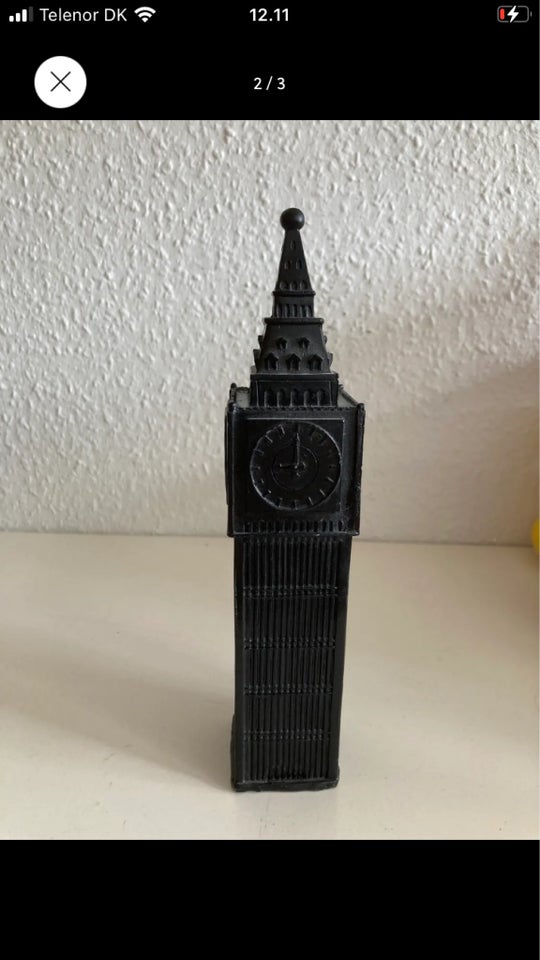 Ikonisk Big Ben skulptur