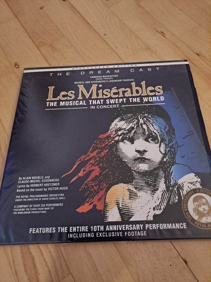 Les miserables, Laserdisc film,