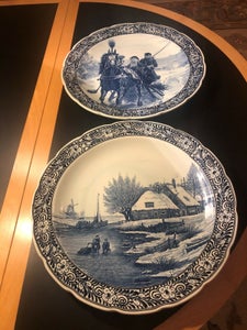 Fajance Platter / fade Delft