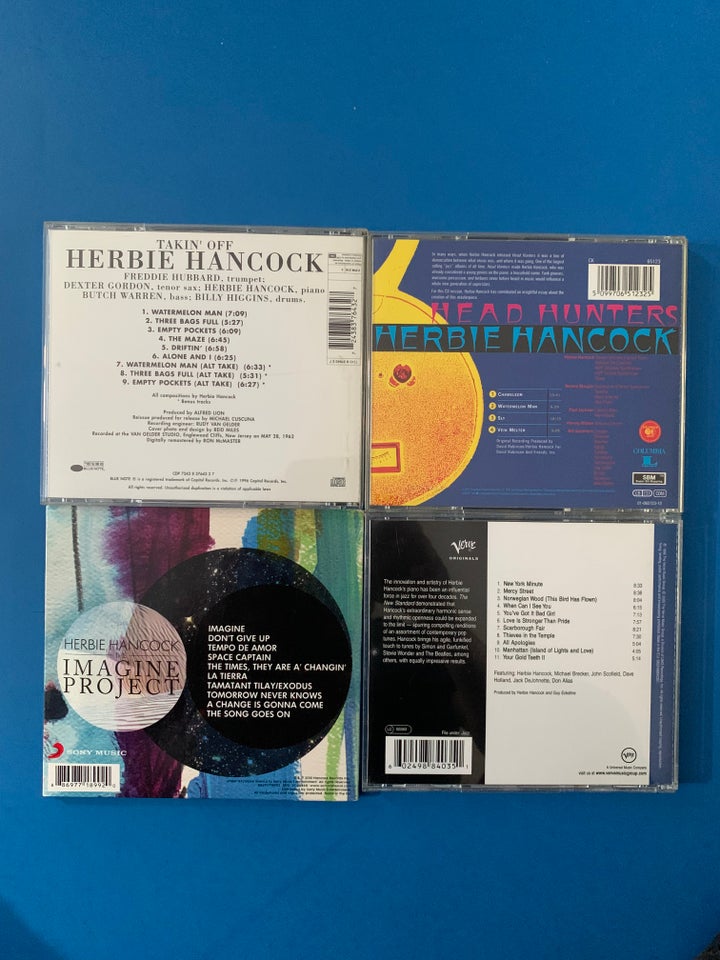 HERBIE HANCOCK: 4 CD ALBUMS, jazz