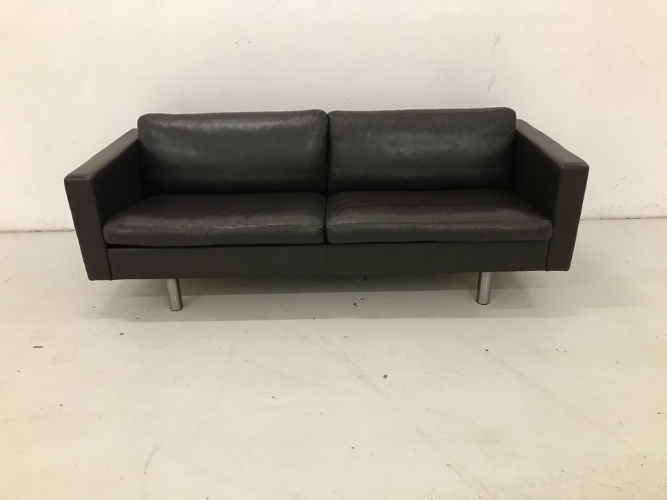 Sofa, læder, 3 pers.