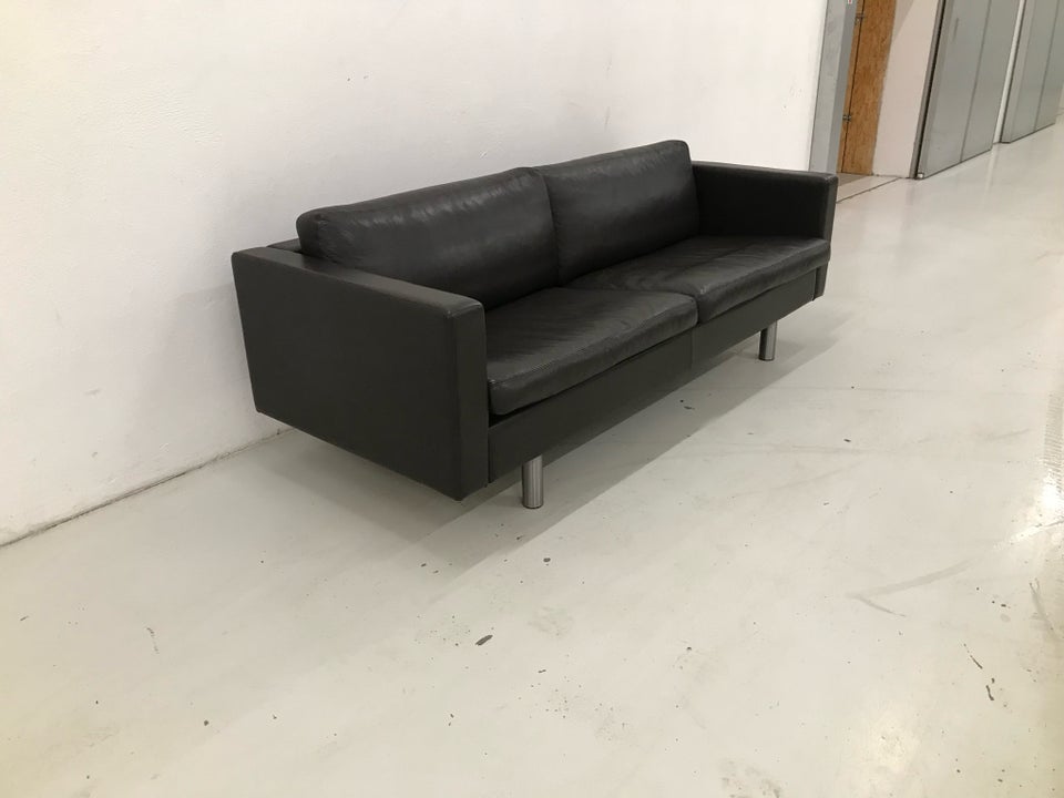 Sofa, læder, 3 pers.