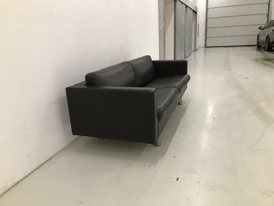 Sofa, læder, 3 pers.