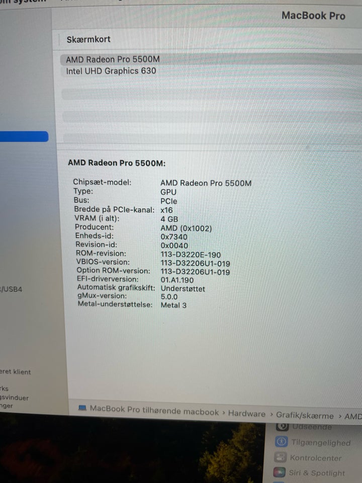 MacBook Pro, 16" 2,3 ghz 8-core i9 /