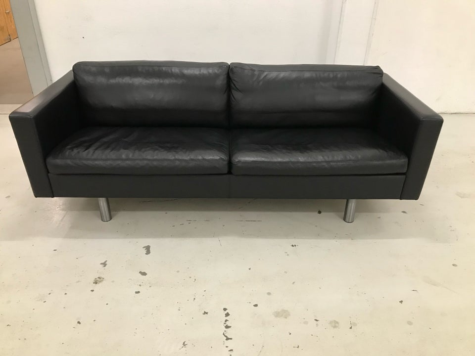 Sofa, læder, 3 pers.