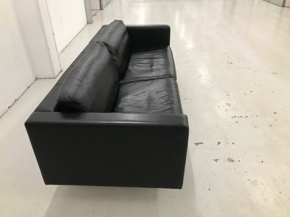 Sofa, læder, 3 pers.