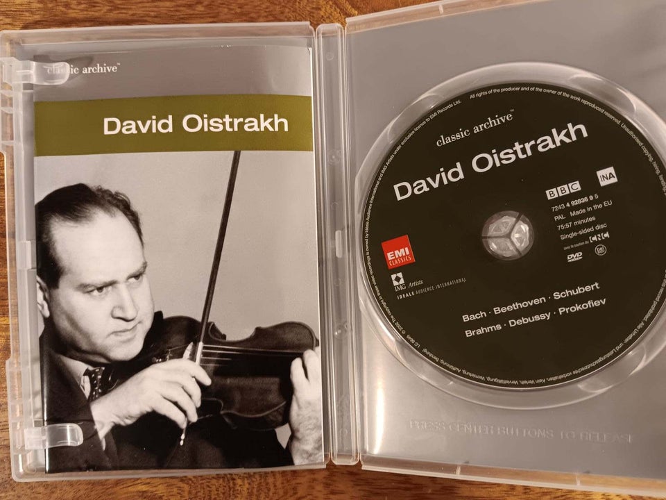 David Oistrakh, DVD, andet