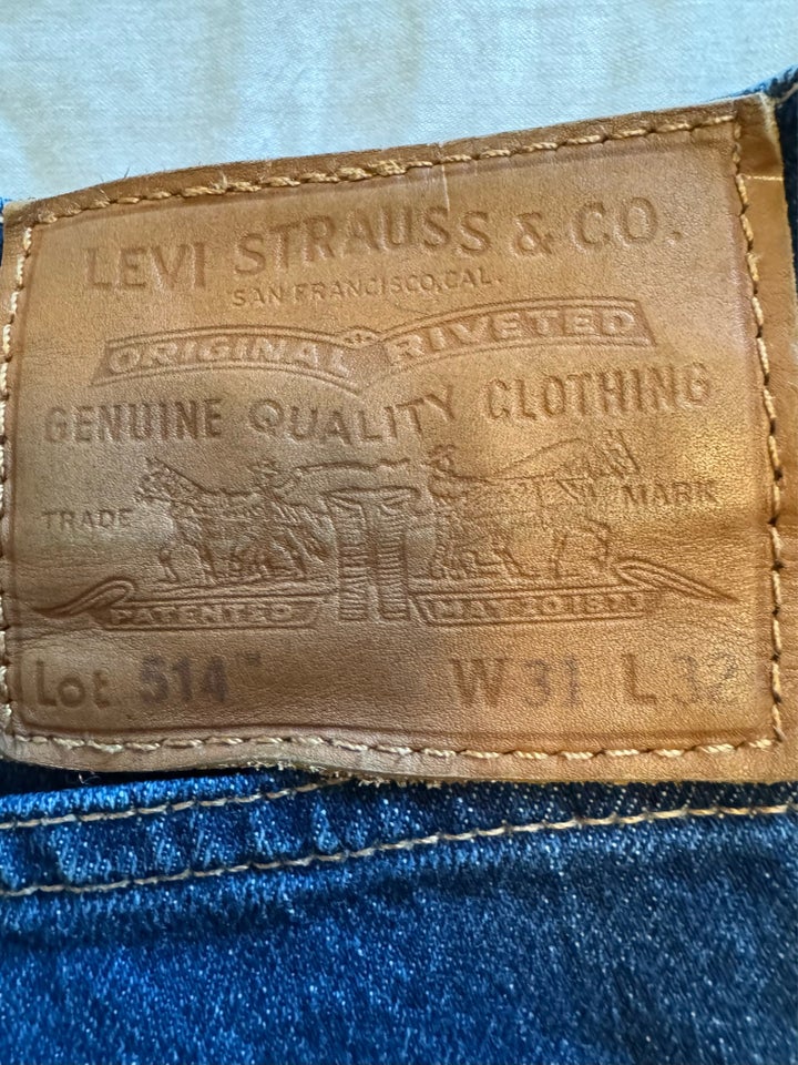 Jeans, Levis 514 31/32 som nye, str.