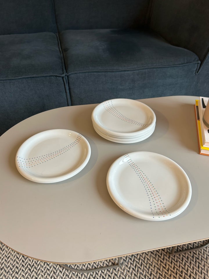 Porcelæn, 6 frokosttallerkner,