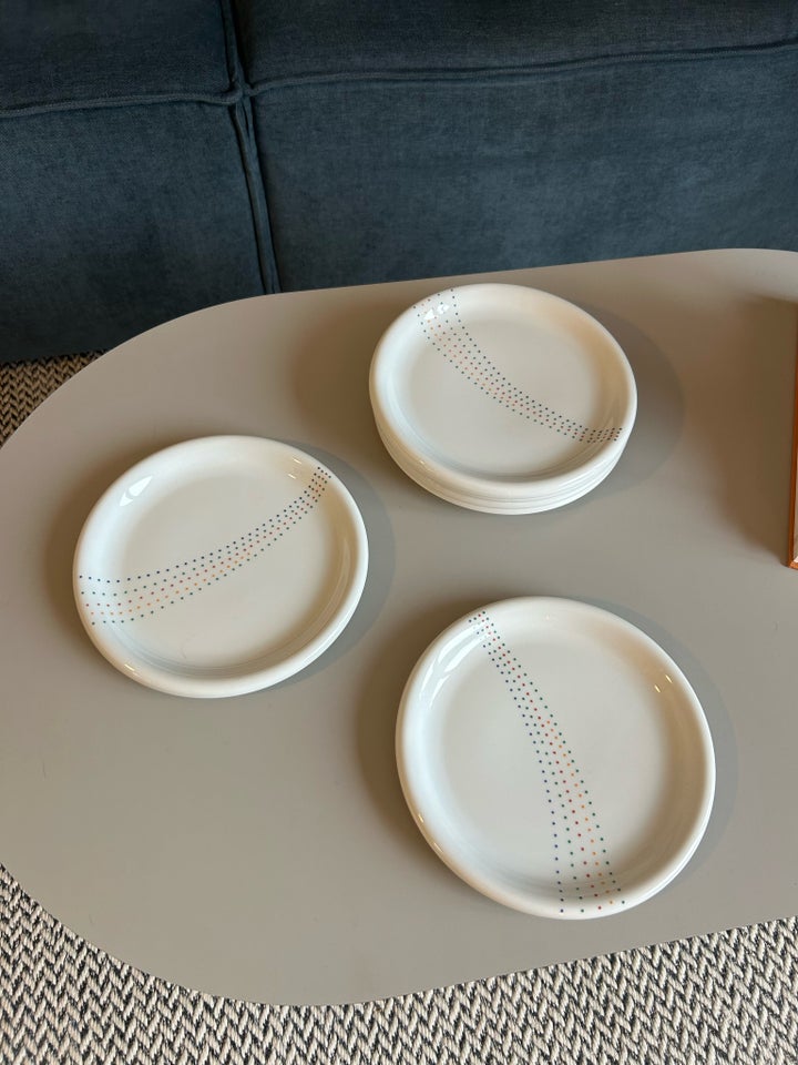 Porcelæn, 6 frokosttallerkner,