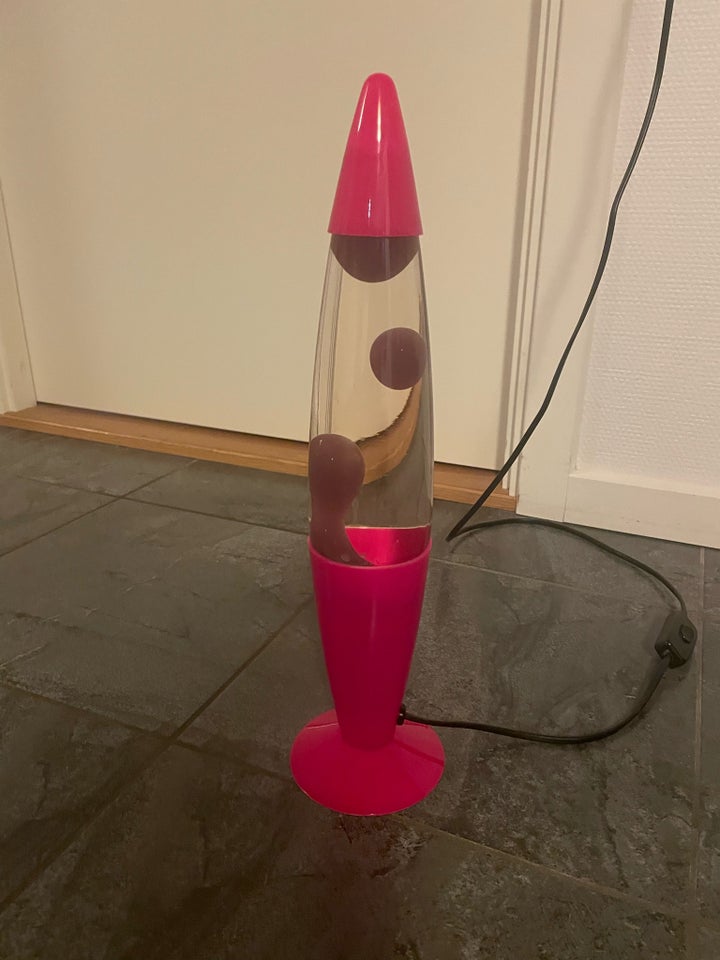 Lava lampe lyserød