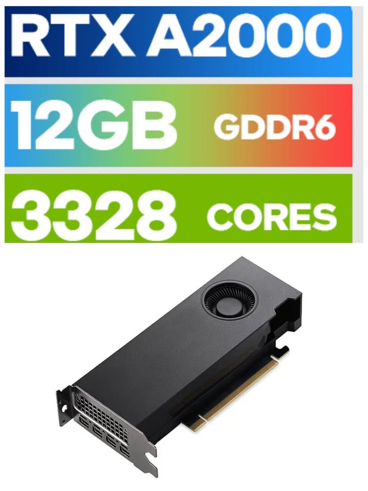 RTX A2000 Nvidia GDDR6 12 GB RAM