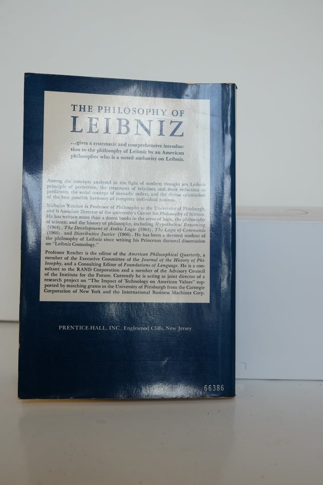 Philosophy of Leibniz , Nicholas