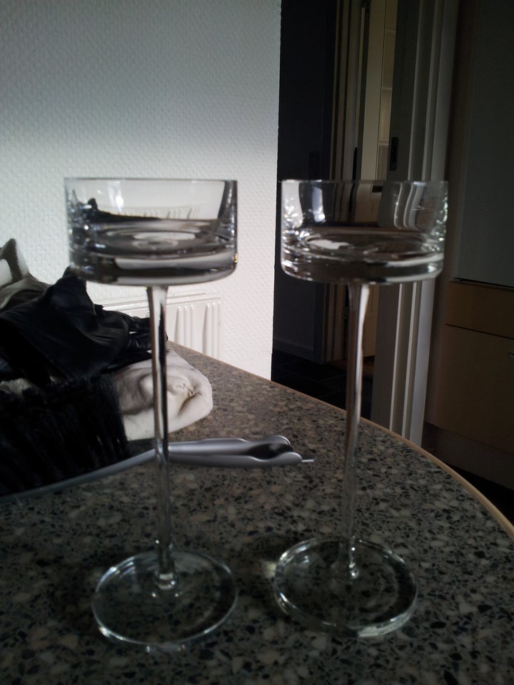 Glas, 2 lysestager