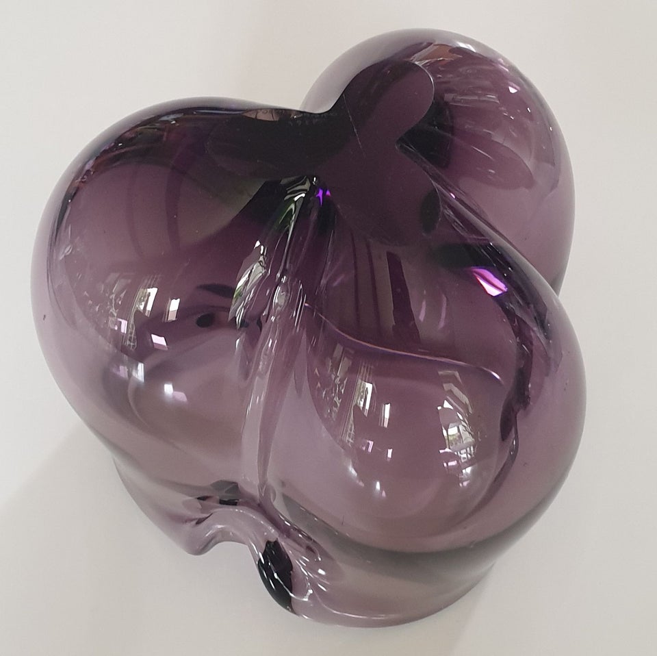 Vase, Violet 3 fløjet vase,