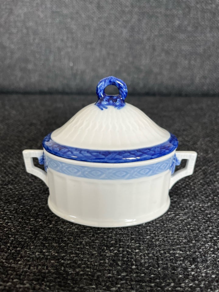 Porcelæn Sukkerskål med låg 