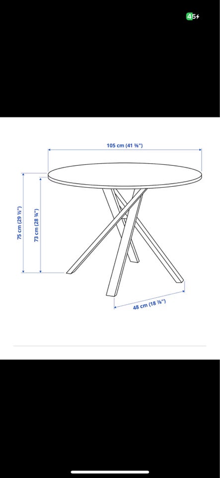 Spisebord, Ikea , b: 105