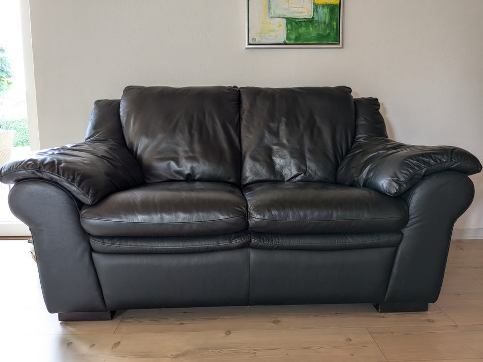 Sofa, læder, 2 pers.