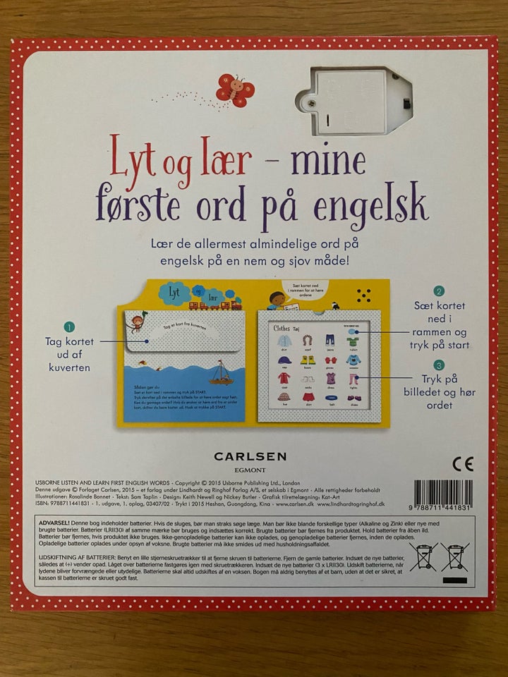 Lyt og lær - mine første ord på