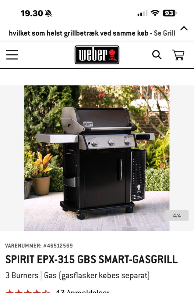 Gasgrill, Weber spirit