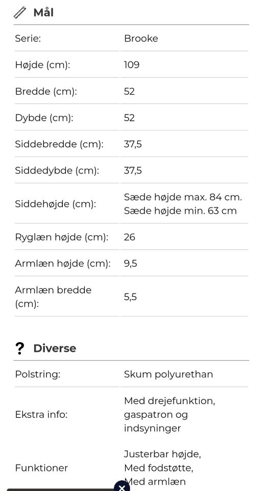 Barstol, Art Nordic Boboonline.dk