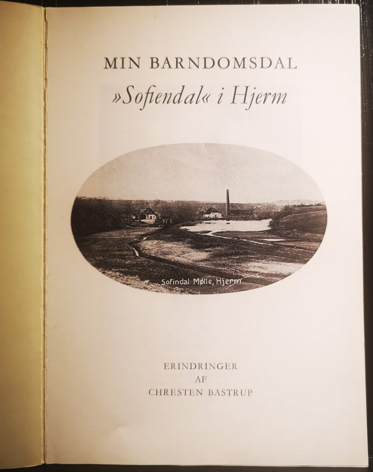 Min Barndomsdal SOFIENDAL i HJERM,