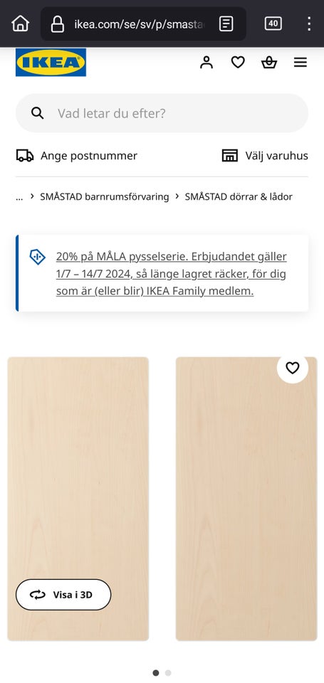 Opbevaring IKEA SMÅSTAD