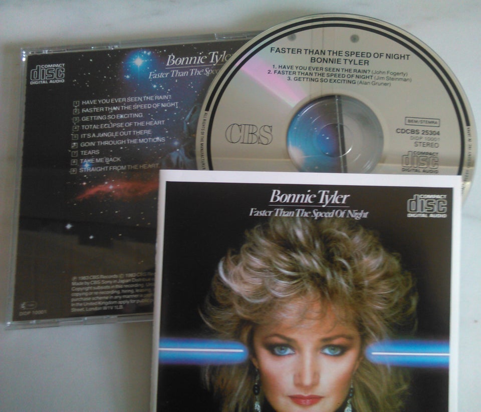 BONNIE TYLER : 4 titler stk. 25 kr.,