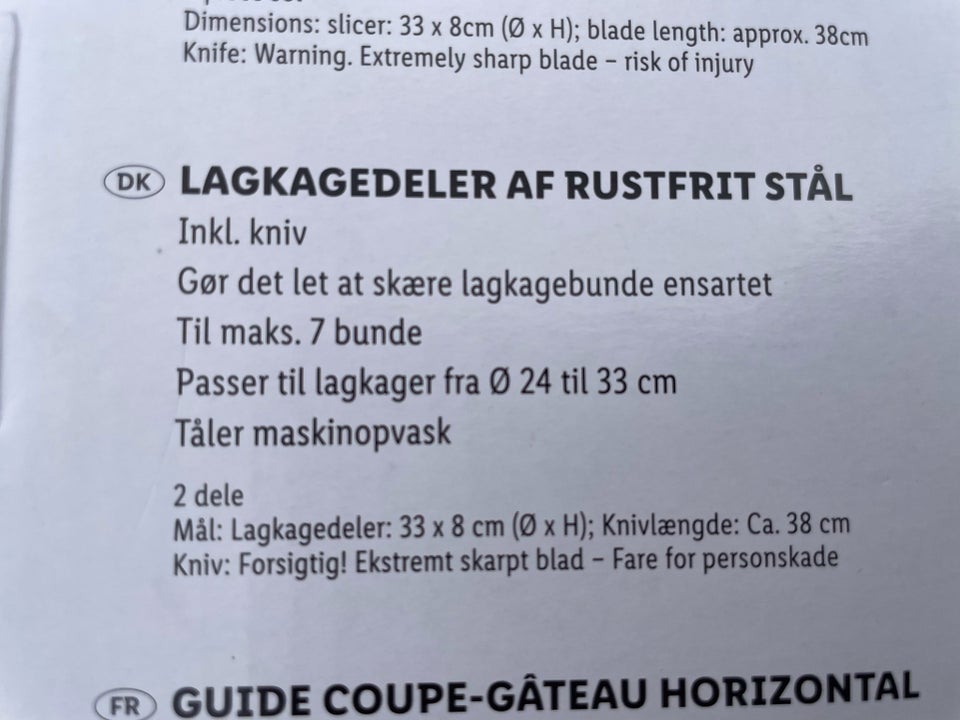 Lagkagedeler Ernesto