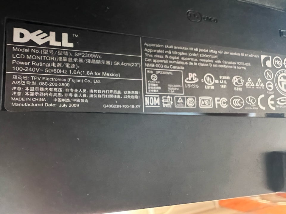 DELL 23 tommer God