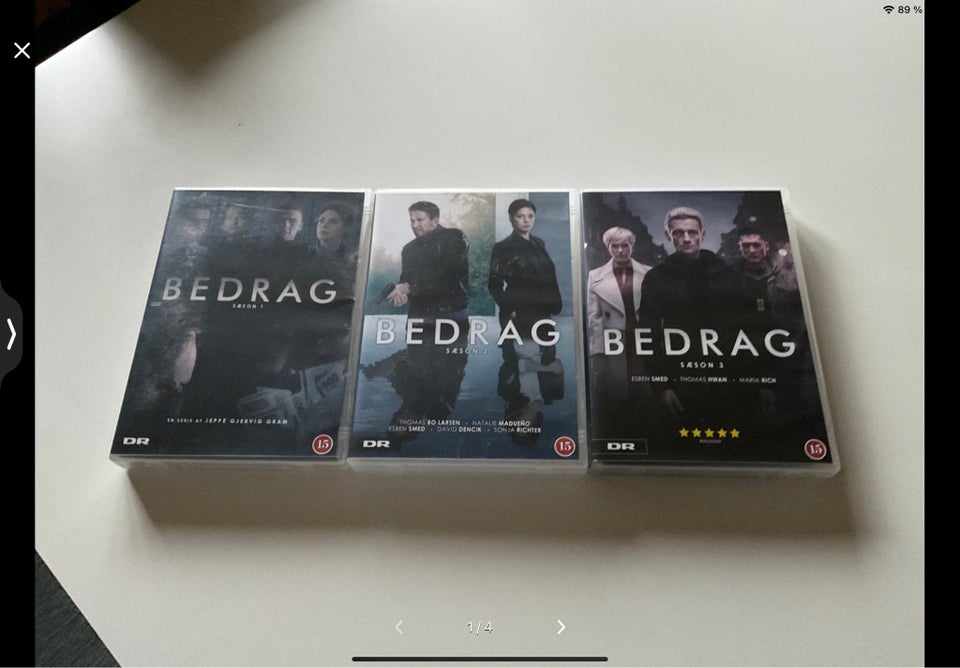 BEDRAG. 1 - 3 , DVD, TV-serier