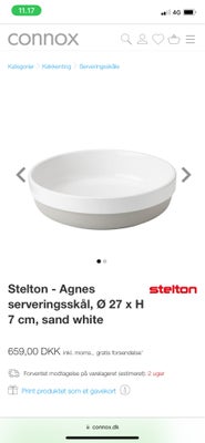 Porcelæn Skål Stelton