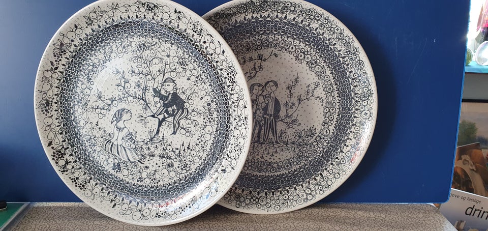 Porcelæn Årstiderne platter