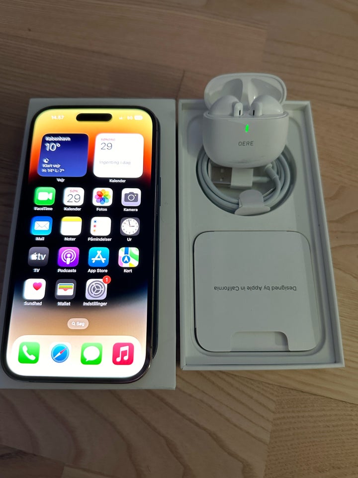 iPhone 14 Pro, 128 GB, guld