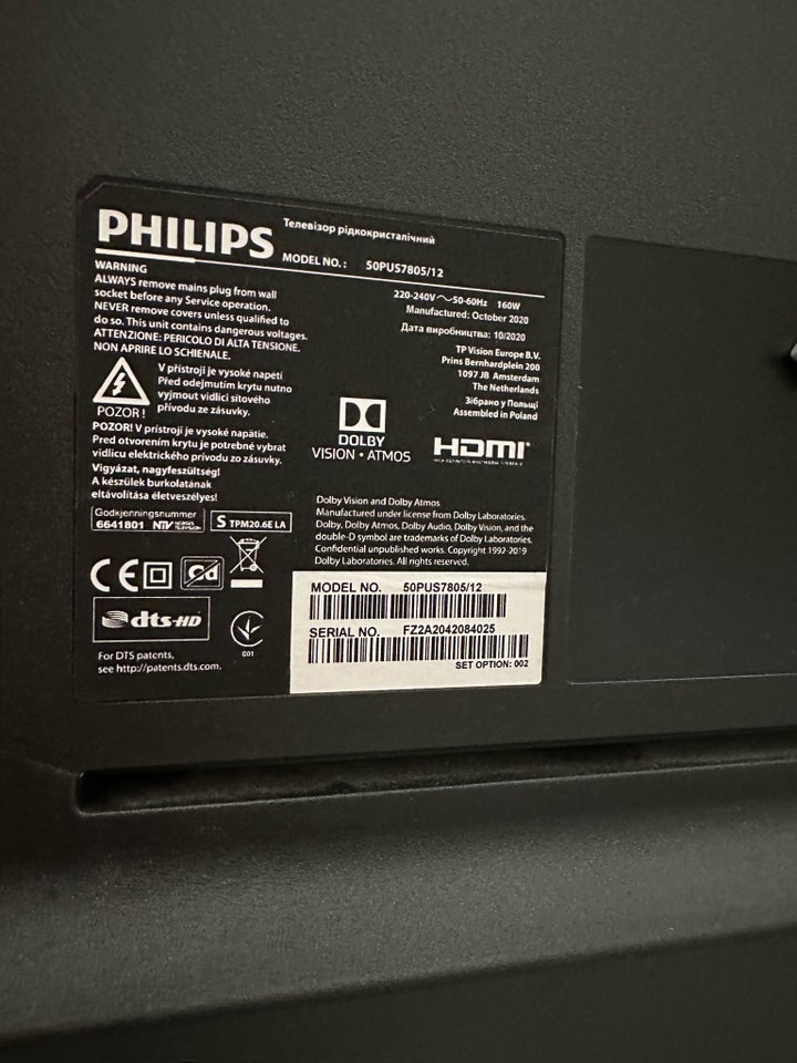 Philips, 50PUS7805 50”, 50"