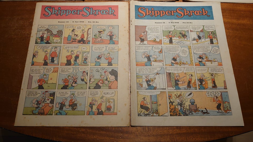 5stk Skipper Skræk fra 1943-49,