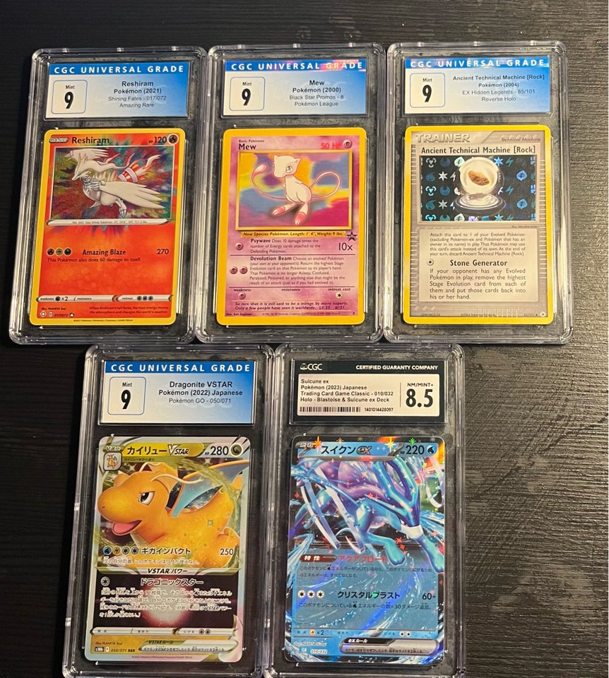 Samlekort, Pokemon cgc gradede