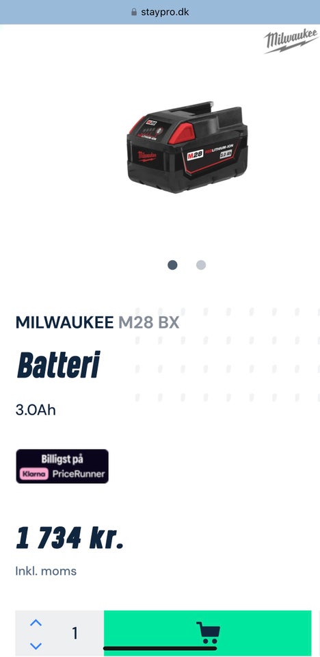 Batteri, Milwakee