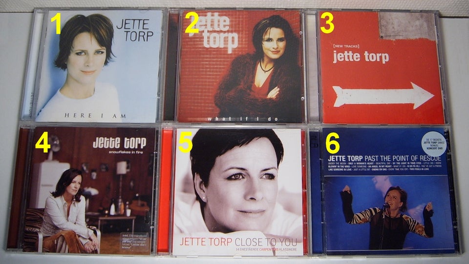 Jette Torp: 6 Titler, pop