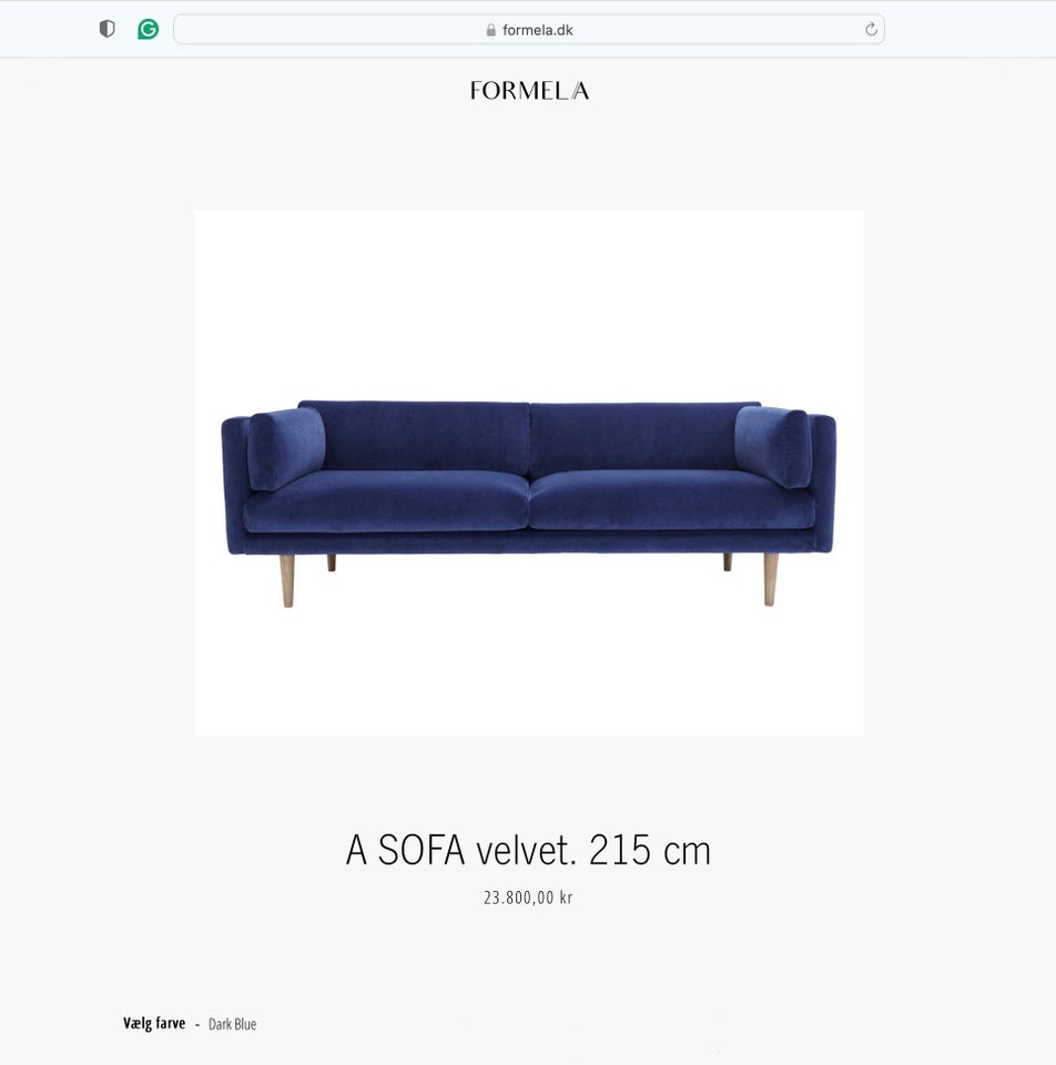 Sofa stof 3 pers