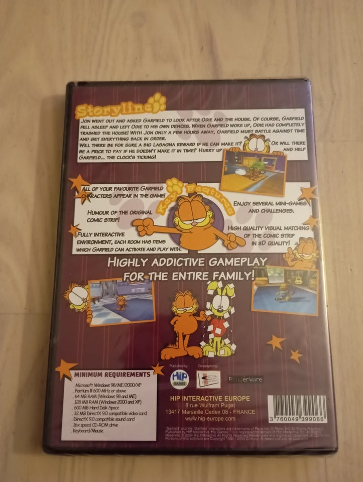 Uåbnet Garfield spil til PC, til pc,