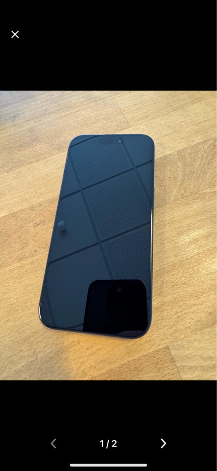 iPhone 15 Pro, 128 GB, sort